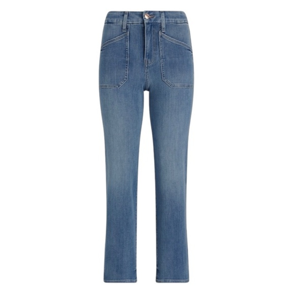 Express FlexX Hyper Stretch Medium Wash High Rise Straight Ankle Jeans XL Long